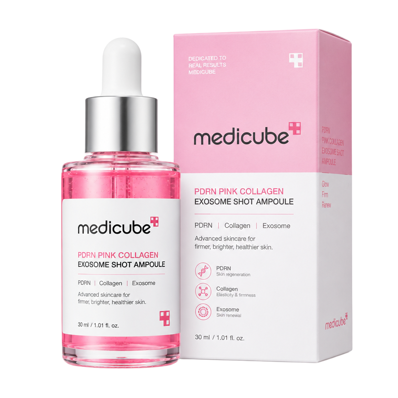 Medicube — PDRN Pink Collagen Exosome Shot Ampoule